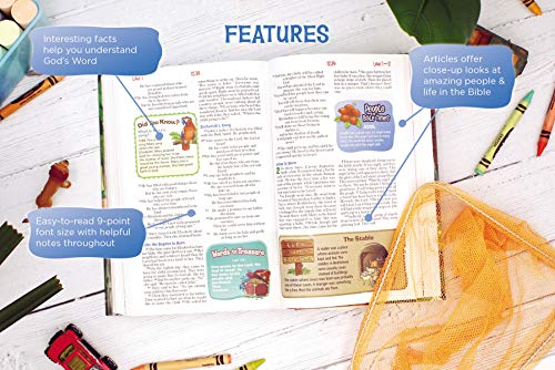 NIrV, Adventure Bible for Early Readers, Hardcover, Full Color, Magnetic Closure, Lion