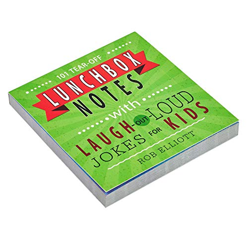 101 Tear-Off Lunchbox Notes with Laugh-Out-Loud Jokes for Kids, Funny Inspirational Encouragement for Kids, Space to Write Personal Message